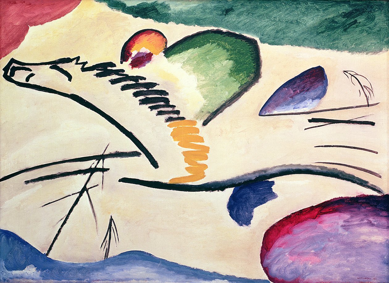 Liryczny, 1911 autorstwa Wassily Kandinsky