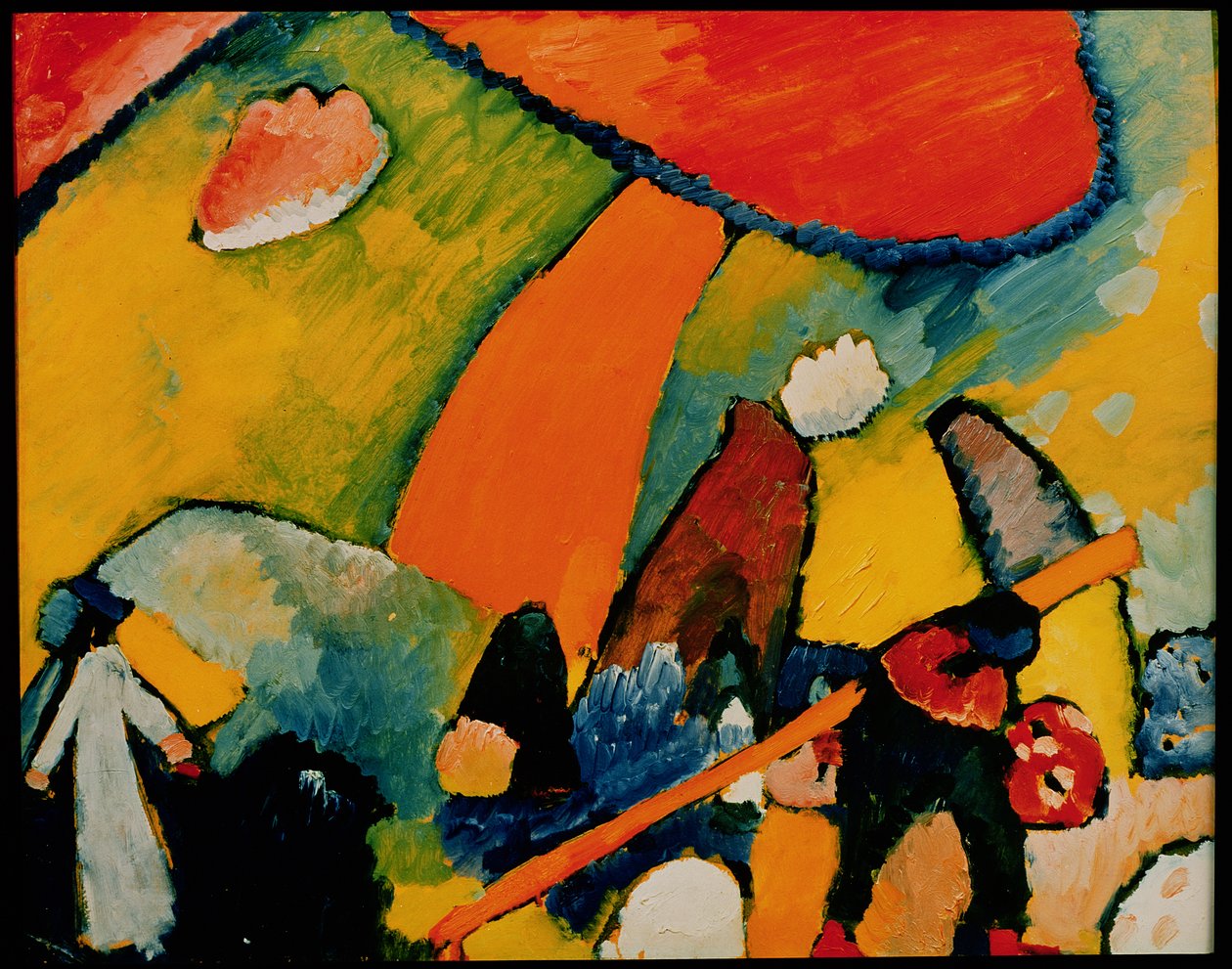 Na plaży, 1909 autorstwa Wassily Kandinsky