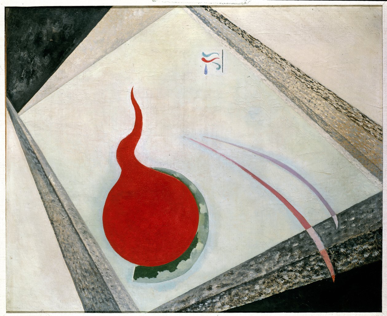 Tabliczka III z „Poids Montes” („Wagi konne”) 1935 autorstwa Wassily Kandinsky