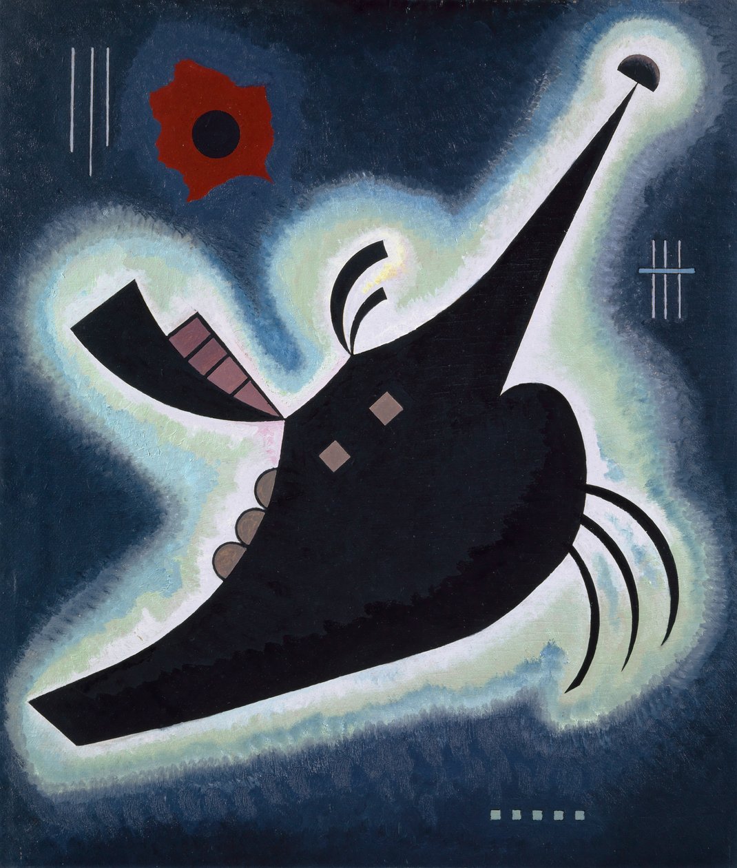 Spiczasty czarny, 1931 autorstwa Wassily Kandinsky