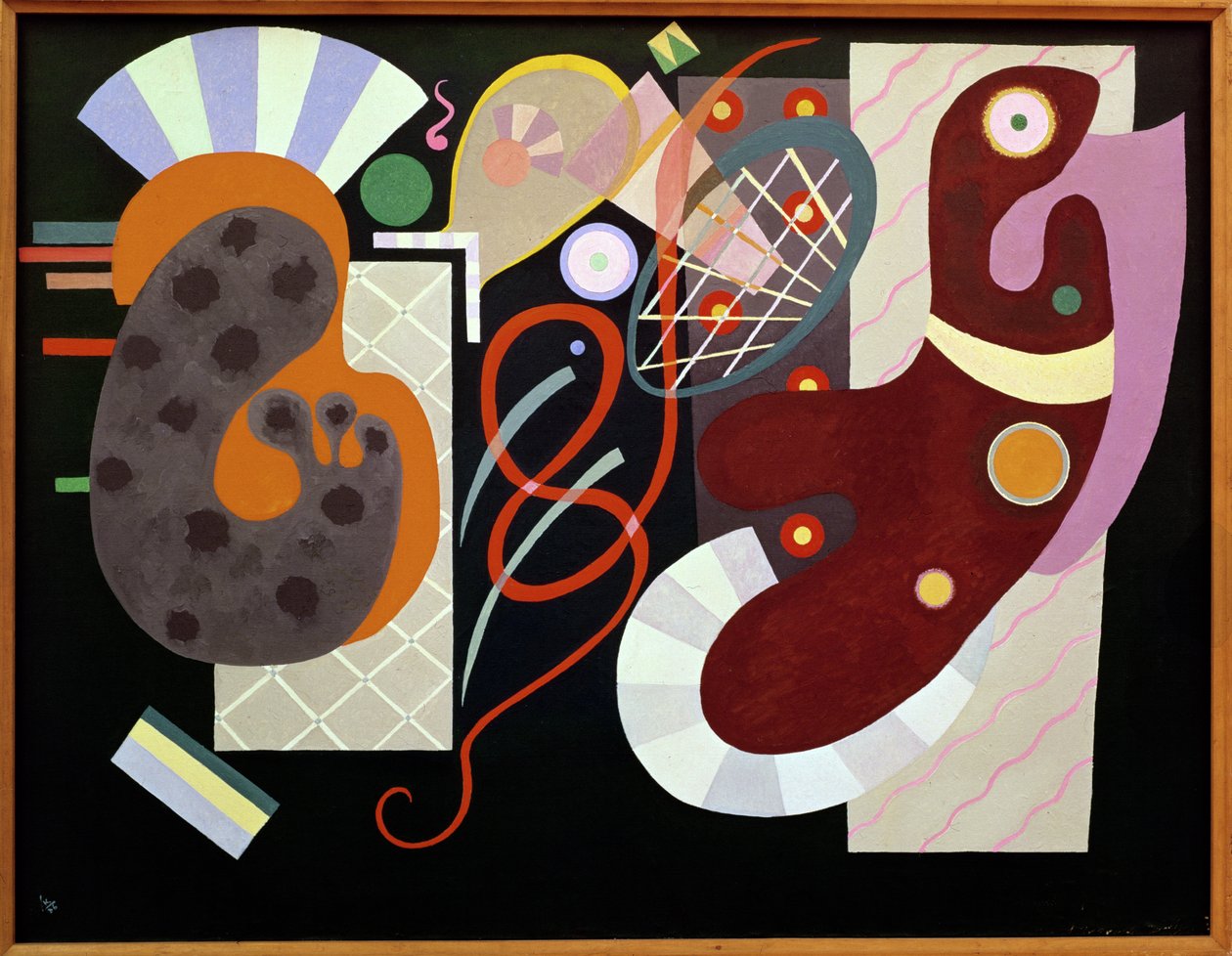 Czerwony węzeł, 1936 autorstwa Wassily Kandinsky