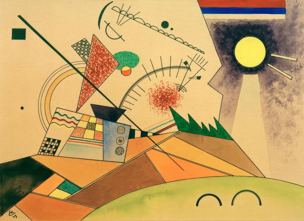 Szkic do poruszającego spokoju autorstwa Wassily Kandinsky