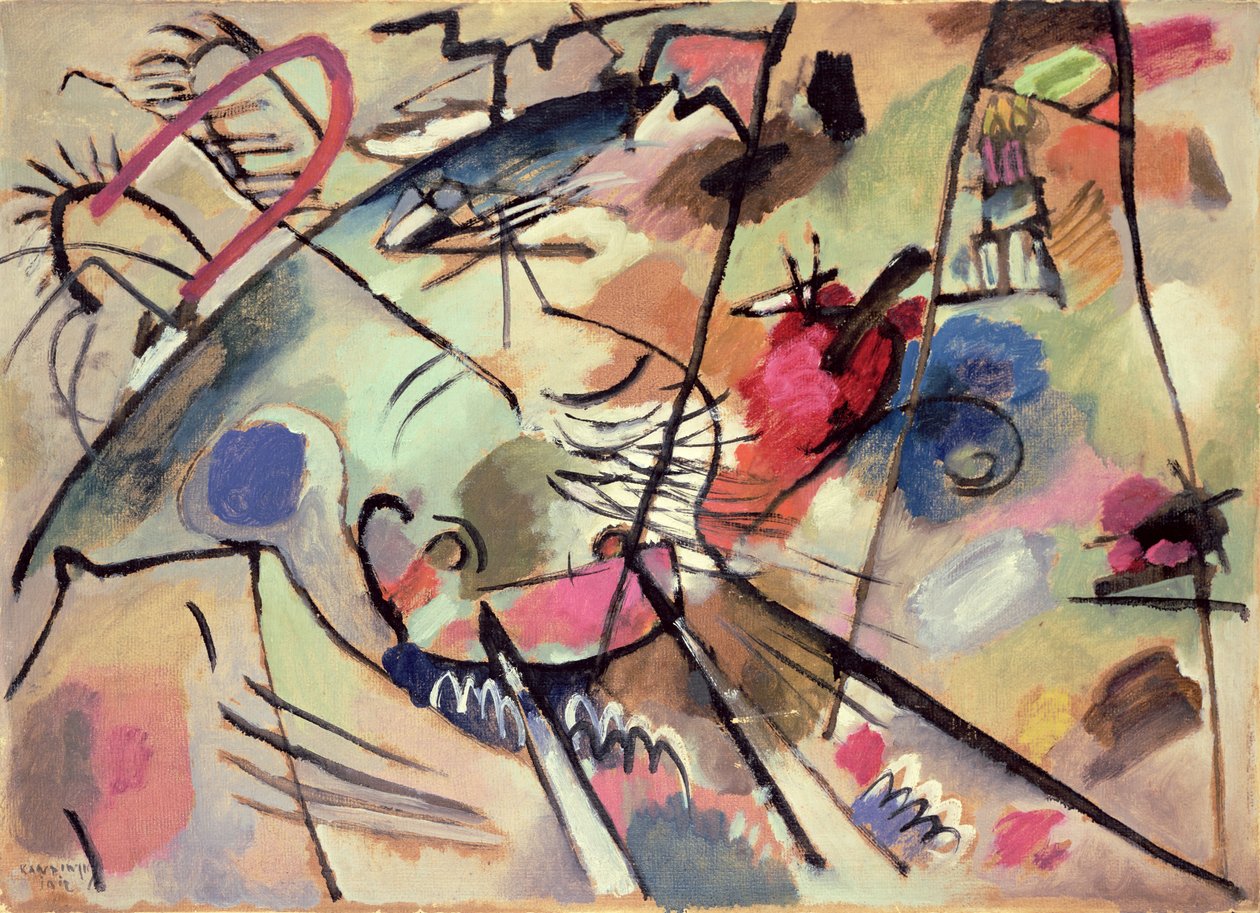 Studium do improwizacji 24, 1912 autorstwa Wassily Kandinsky