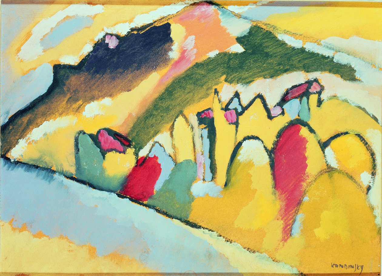 Studium jesienne nr 1, 1910 autorstwa Wassily Kandinsky