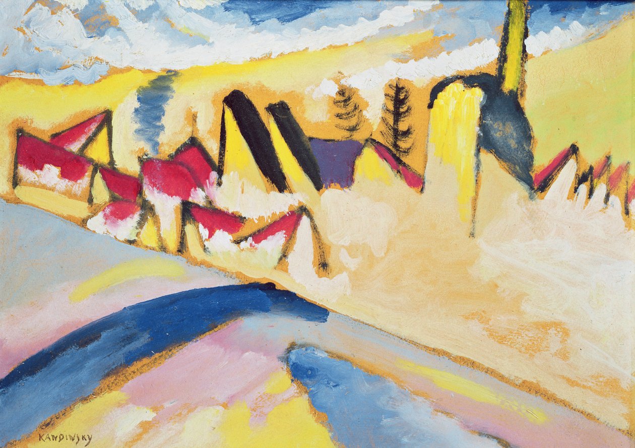 Studium Zimowe nr 2, ok.1910 autorstwa Wassily Kandinsky