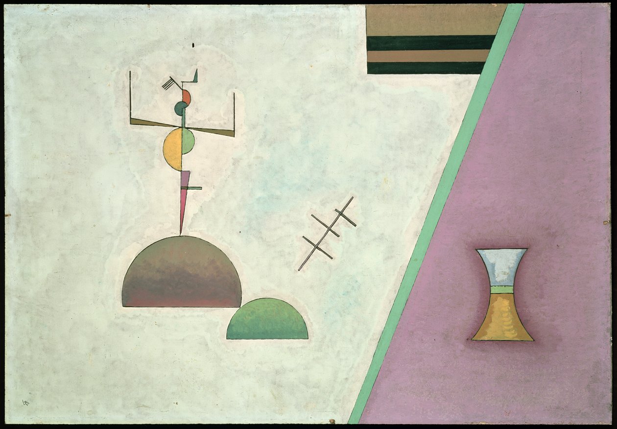 Dwie czarne linie, 1930 autorstwa Wassily Kandinsky