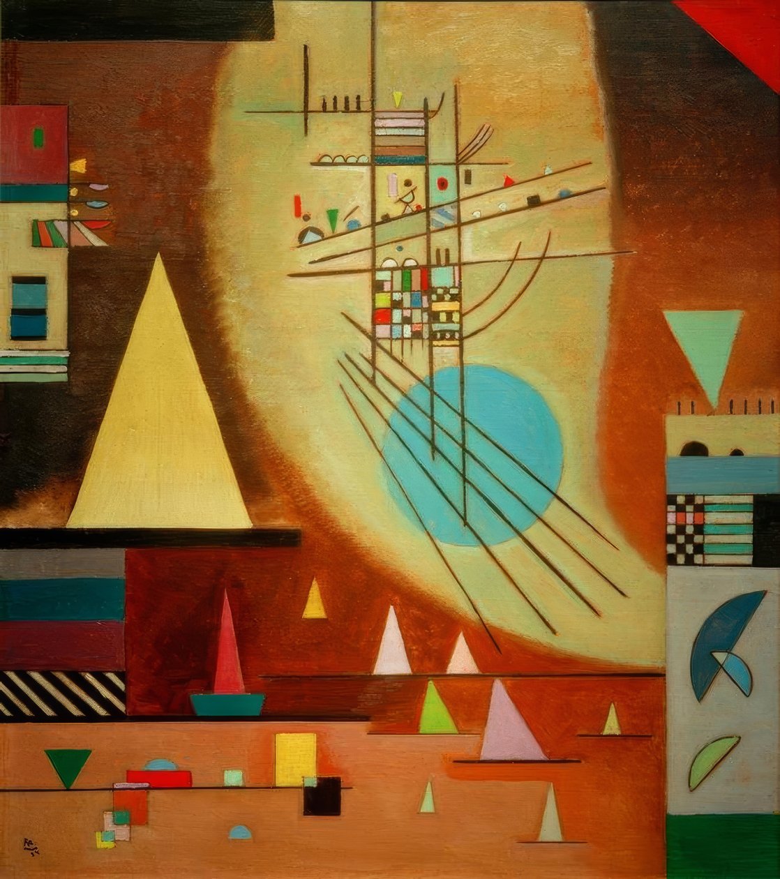 Cisza autorstwa Wassily Kandinsky