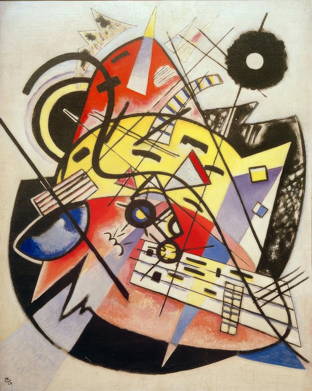 Biały punkt (kompozycja nr 248) autorstwa Wassily Kandinsky