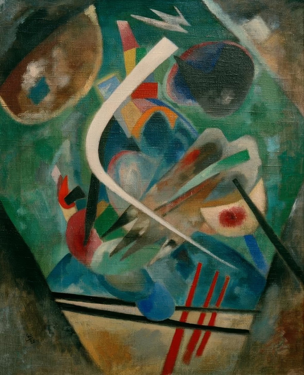 Biała linia autorstwa Wassily Kandinsky