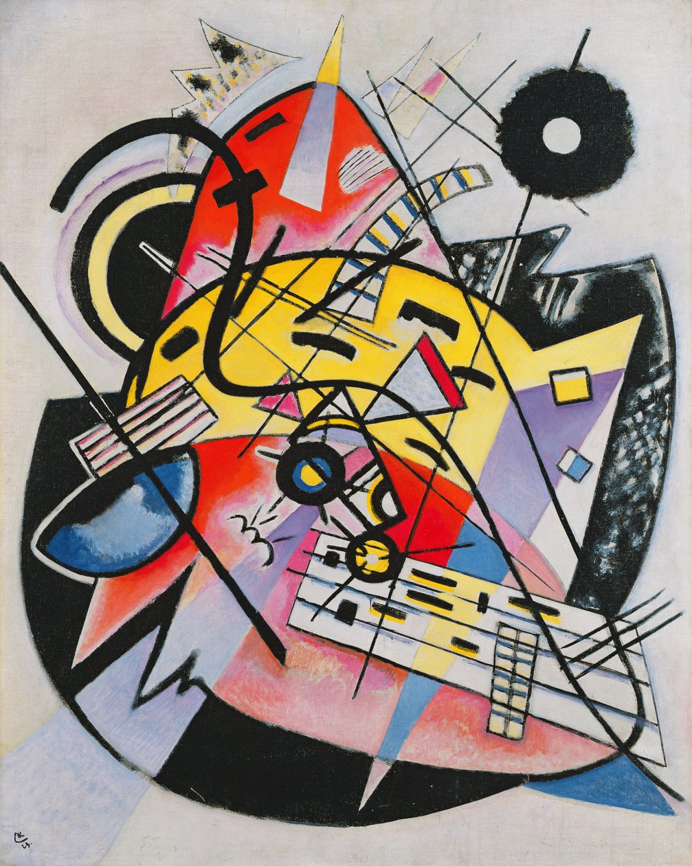 Цагаан Pointpoli autorstwa Wassily Kandinsky