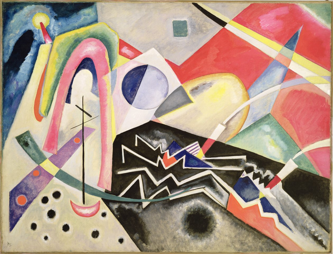 Białe zygzaki, 1922 autorstwa Wassily Kandinsky