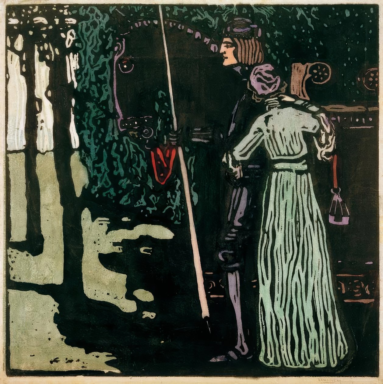 Pożegnanie - wersja duża autorstwa Wassily Kandinsky