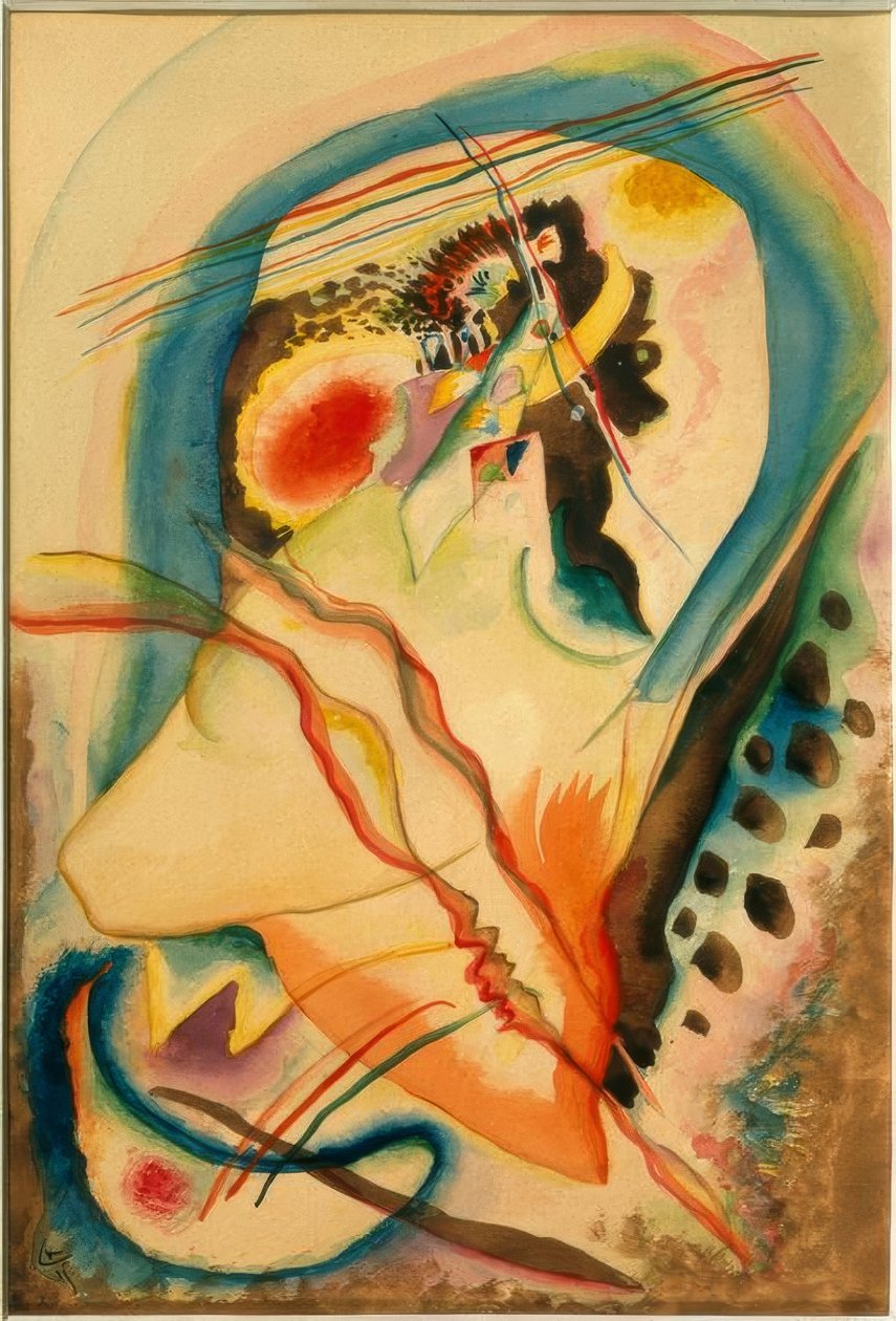 Skład abstrakcyjny autorstwa Wassily Kandinsky