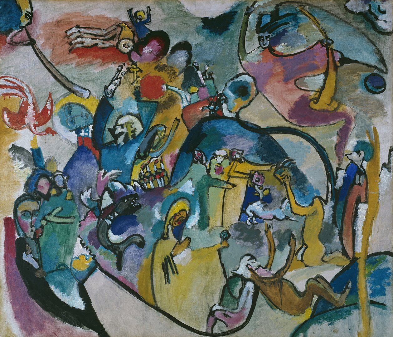 Dzień Wszystkich Świętych II, 1911. autorstwa Wassily Kandinsky