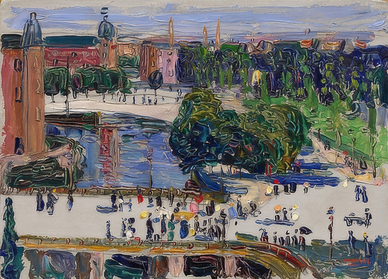 Amsterdam - Widok z okna. 1904 autorstwa Wassily Kandinsky