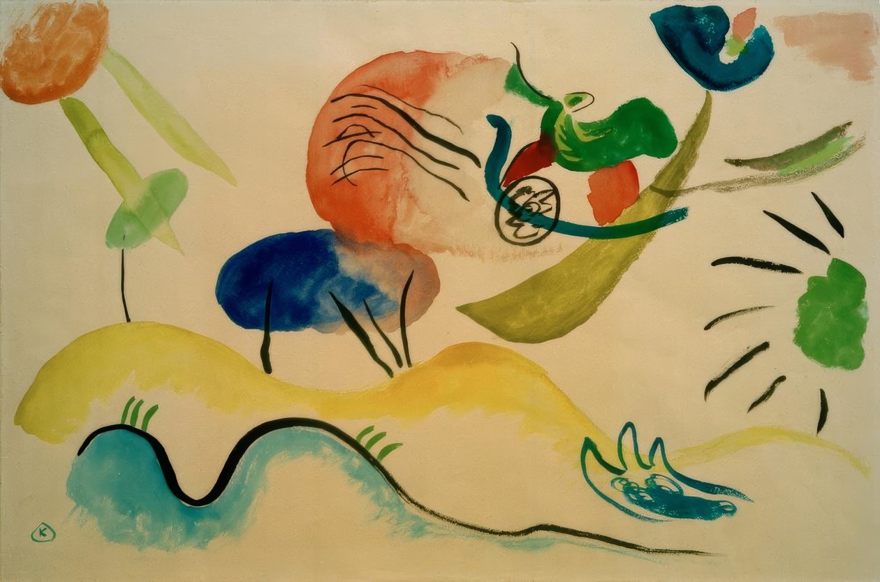 Akwarela numer 2 autorstwa Wassily Kandinsky