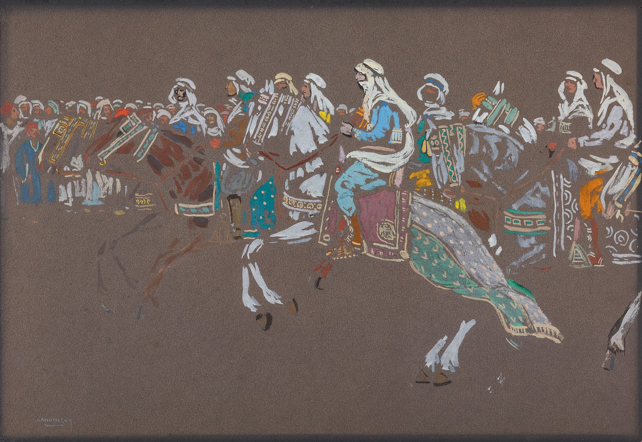 kawaleria arabska autorstwa Wassily Kandinsky