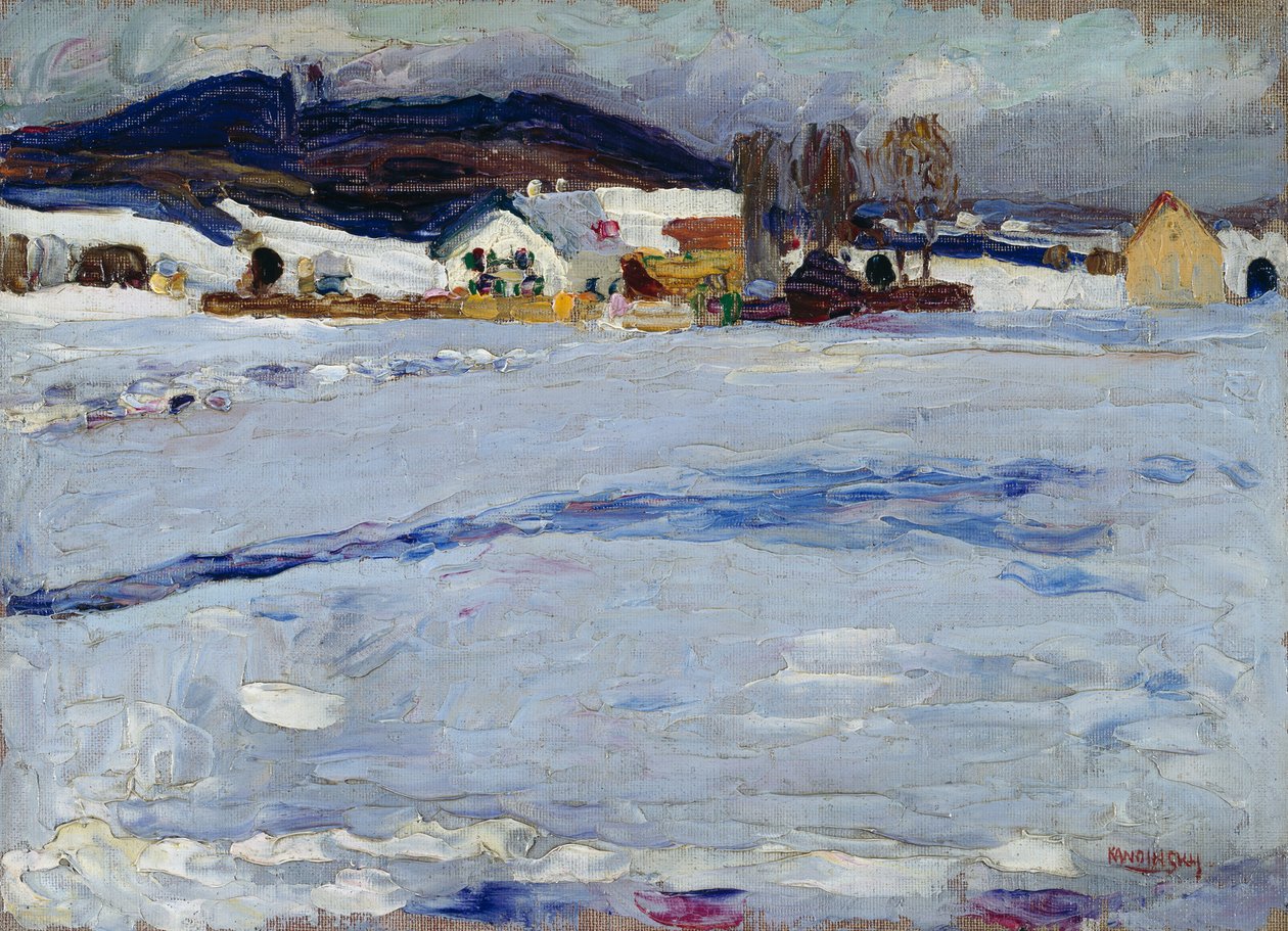 Okolice Starnbergu – Zima autorstwa Wassily Kandinsky