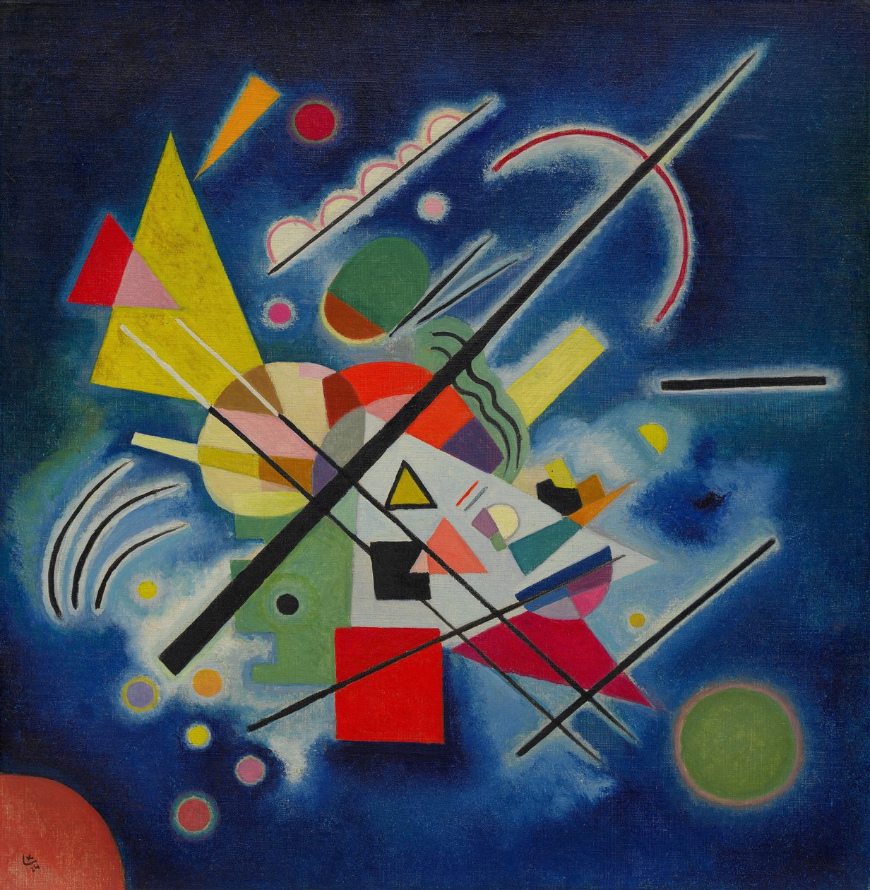 niebieski obraz autorstwa Wassily Kandinsky