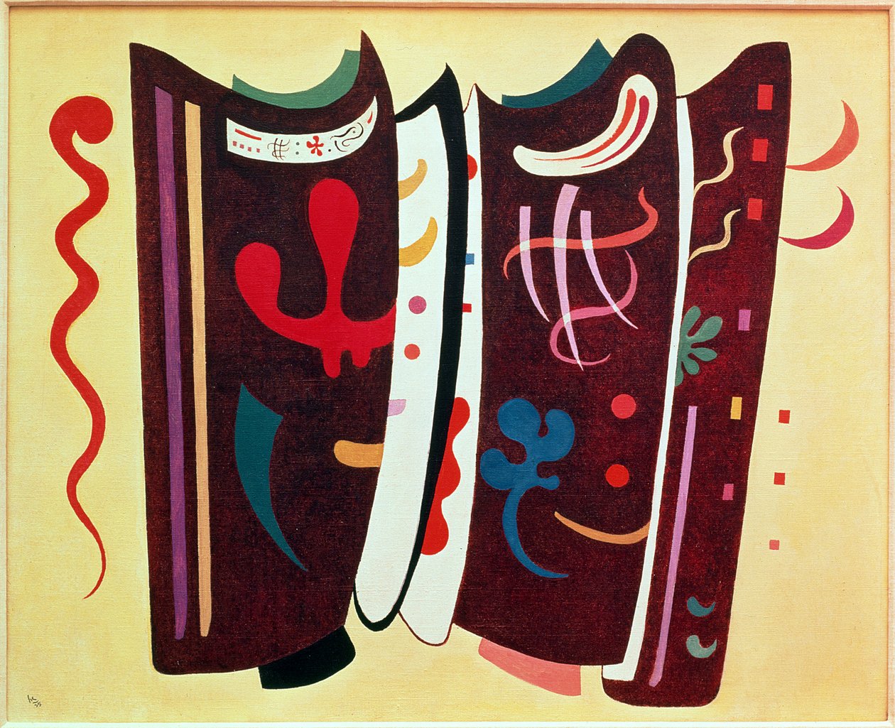 Brązowy z dodatkiem autorstwa Wassily Kandinsky