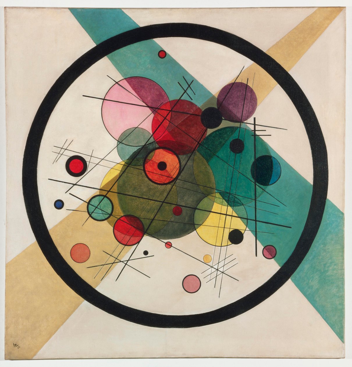 Koła w kole, 1923. autorstwa Wassily Kandinsky