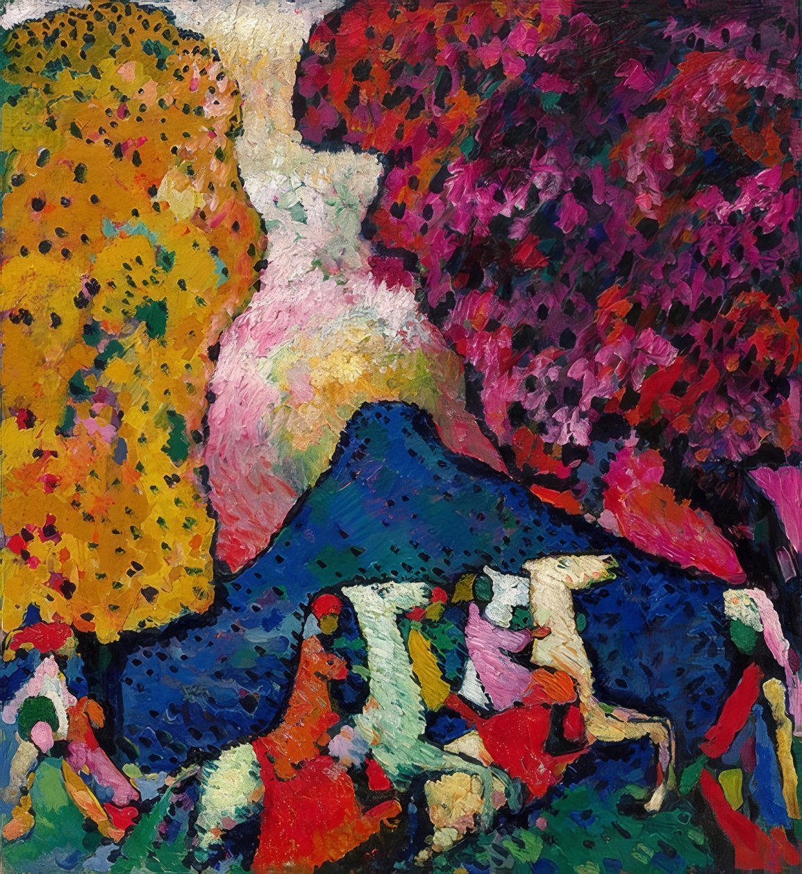 Niebieska góra. 1908-09 autorstwa Wassily Kandinsky