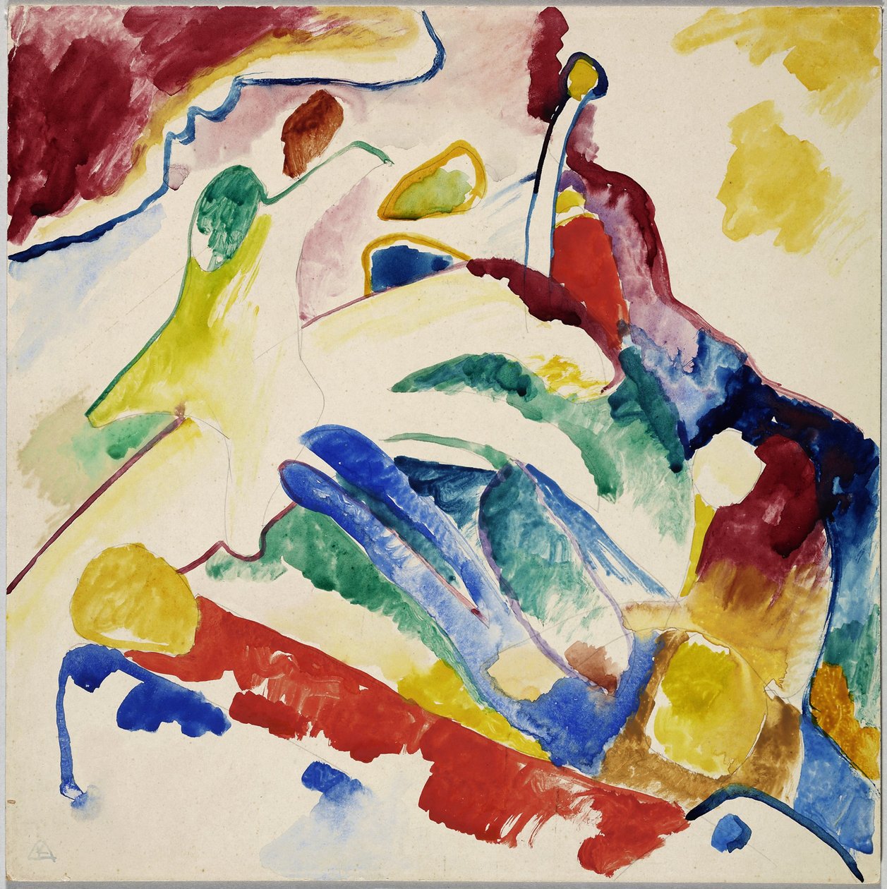 Projekt do „Kompozycji II” autorstwa Wassily Kandinsky