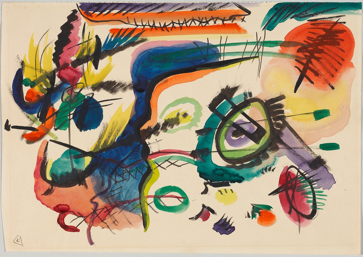 Projekt do „Kompozycji VII” autorstwa Wassily Kandinsky