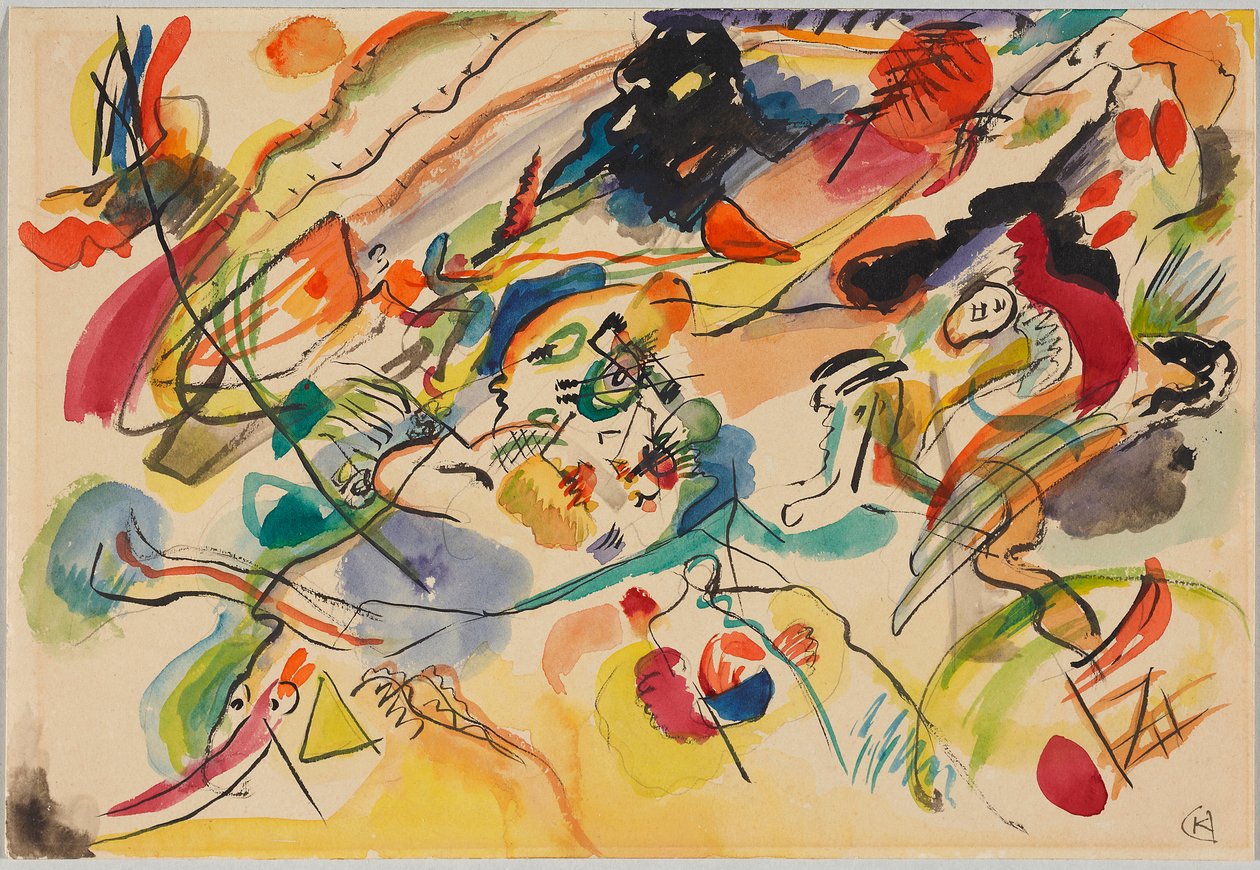 Projekt do „Kompozycji VII” autorstwa Wassily Kandinsky