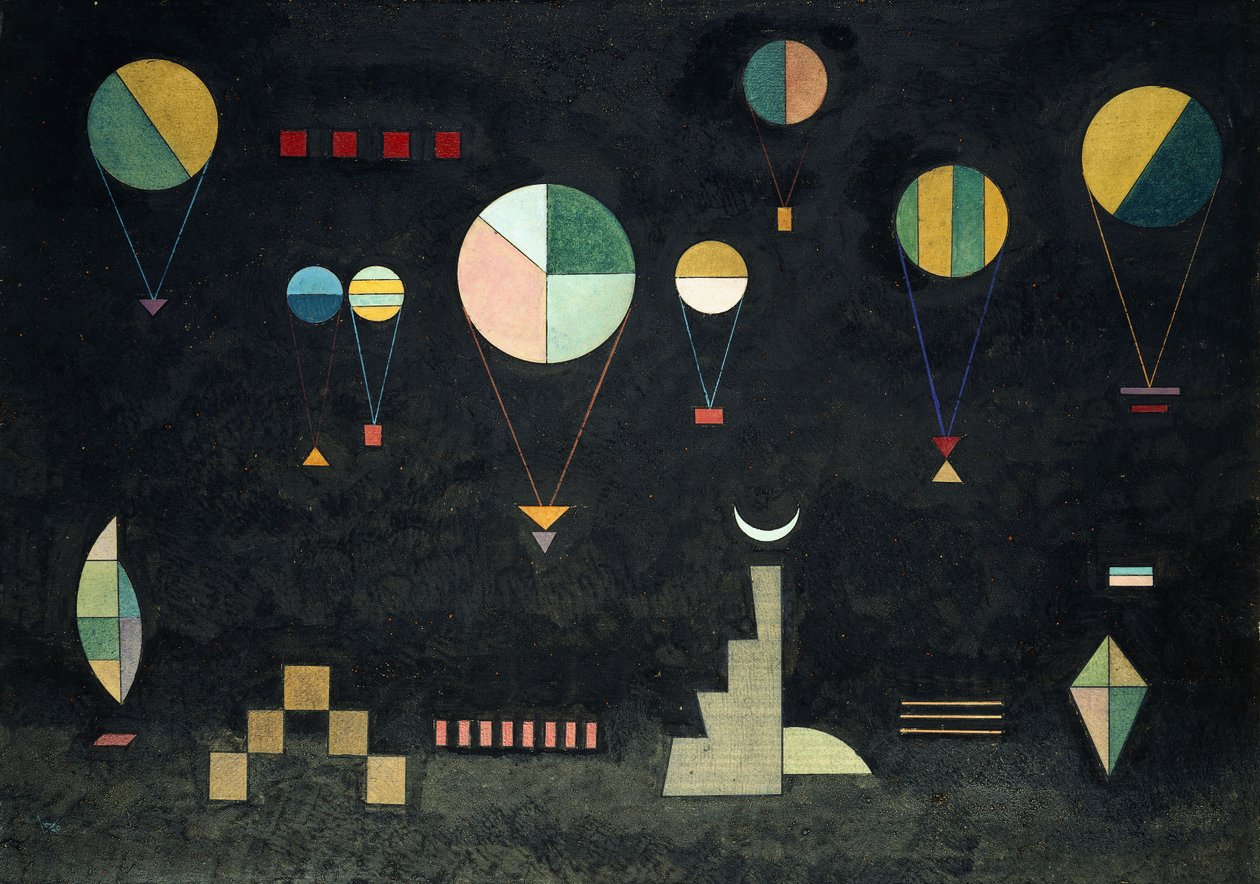 płytko-niski autorstwa Wassily Kandinsky