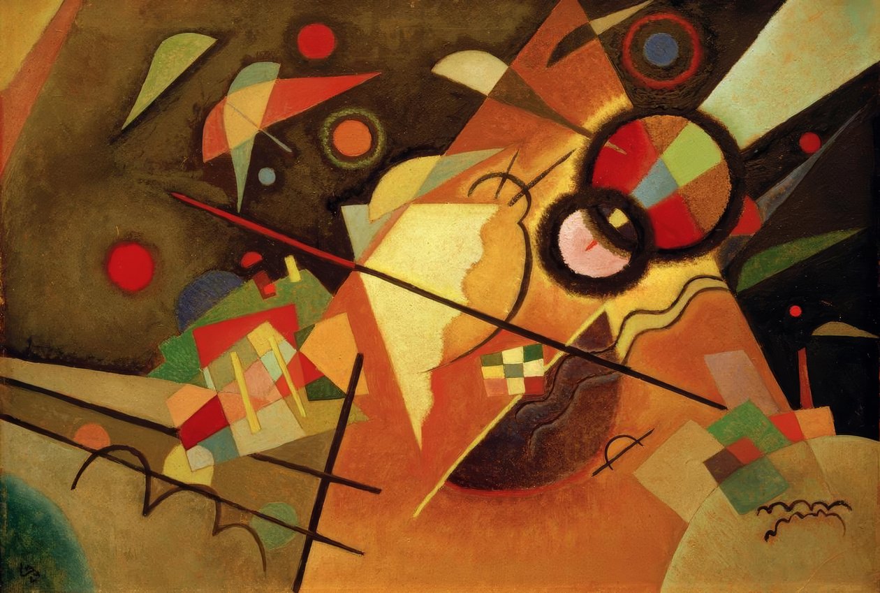 Żółta wskazówka autorstwa Wassily Kandinsky