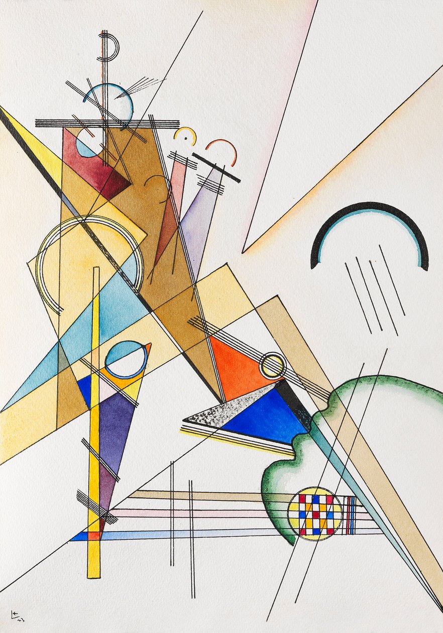 Tkanka, 1923. autorstwa Wassily Kandinsky