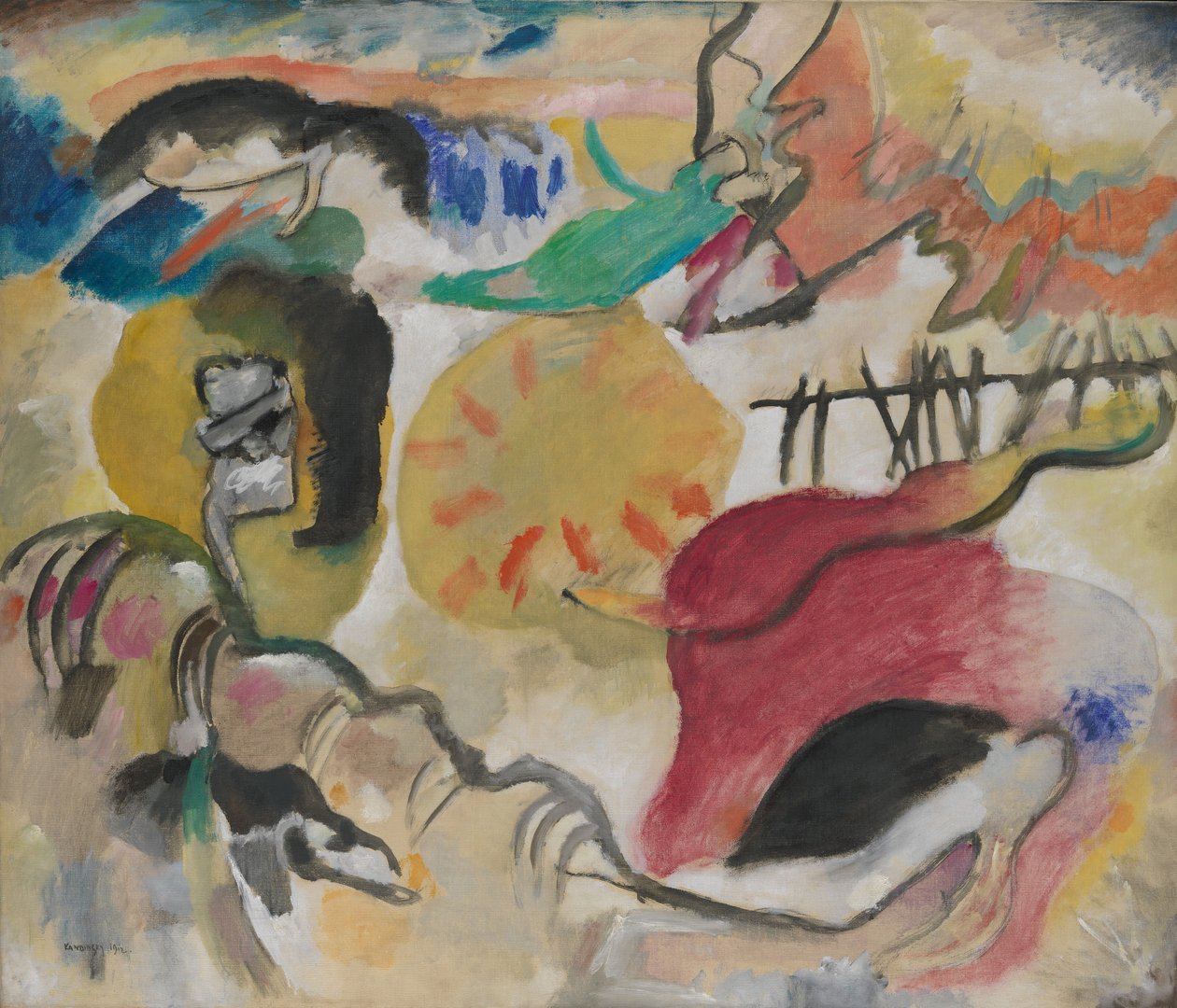 Improwizacja 27 (Ogród Miłości II) autorstwa Wassily Kandinsky
