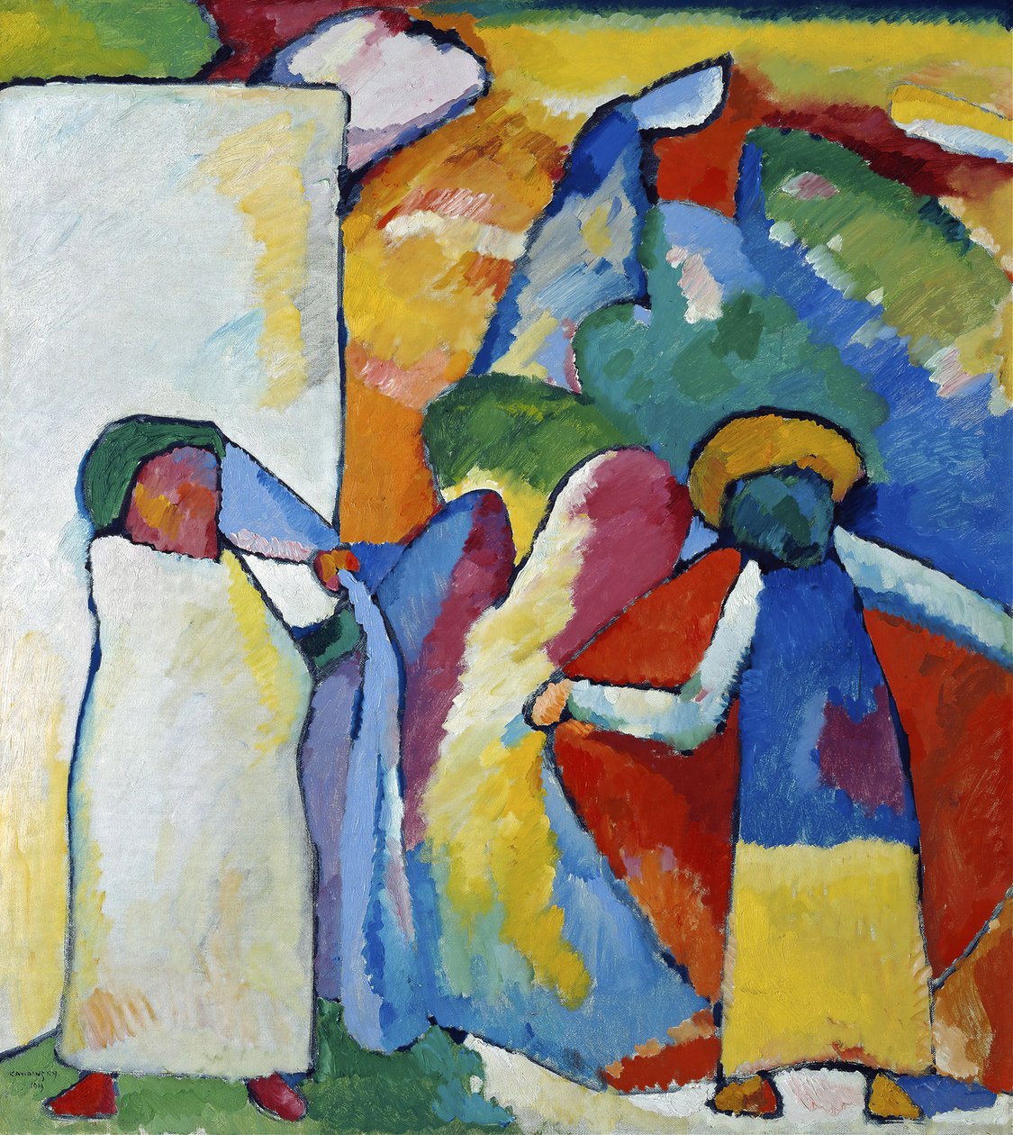 Improwizacja 6 Afrykańska, 1909. autorstwa Wassily Kandinsky
