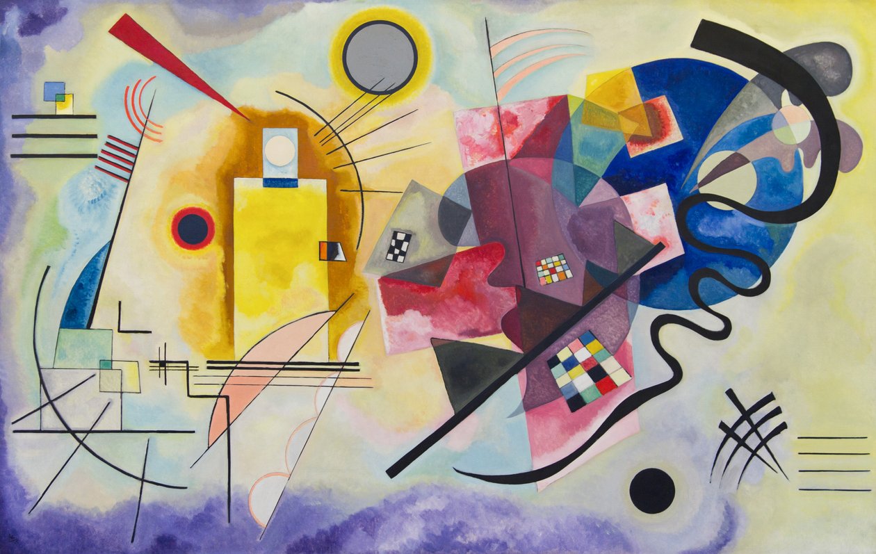 Żółty Czerwony Niebieski autorstwa Wassily Kandinsky