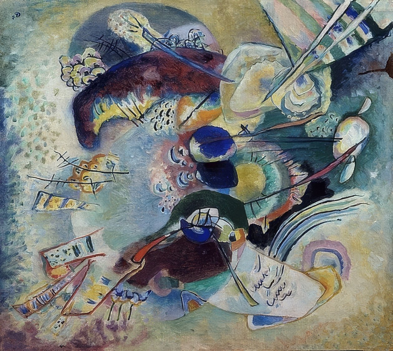 Kompozycja. 1916 autorstwa Wassily Kandinsky