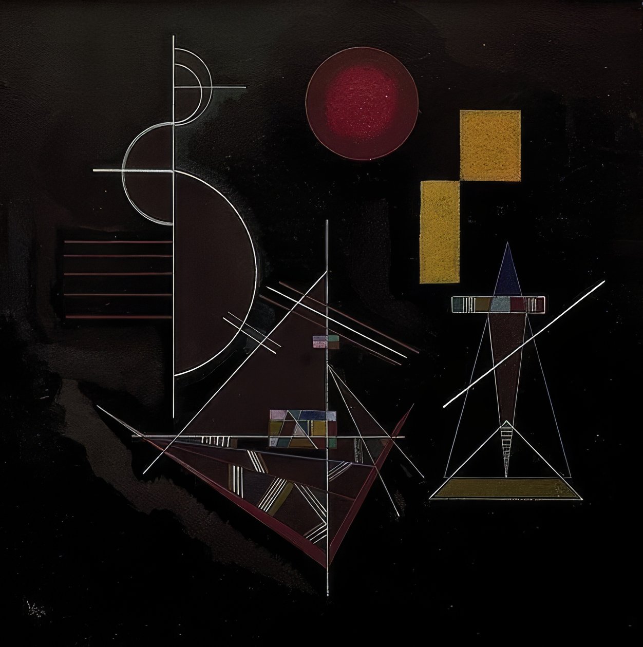 Lekki w ciężkim (lekki w zwaar). 1929 autorstwa Wassily Kandinsky