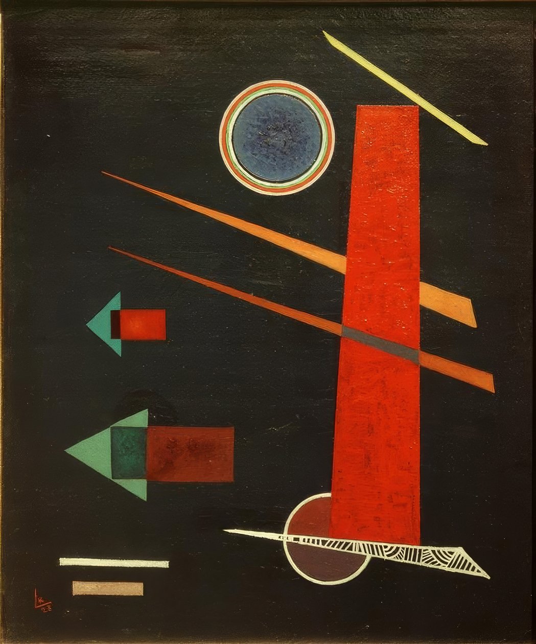 Potężny czerwony autorstwa Wassily Kandinsky
