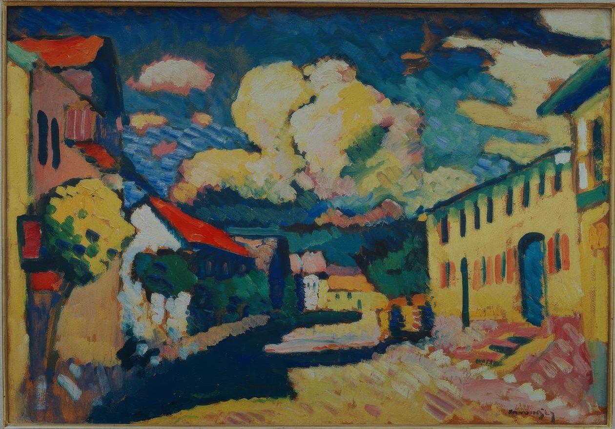 Murnau - Dorfstraße autorstwa Wassily Kandinsky