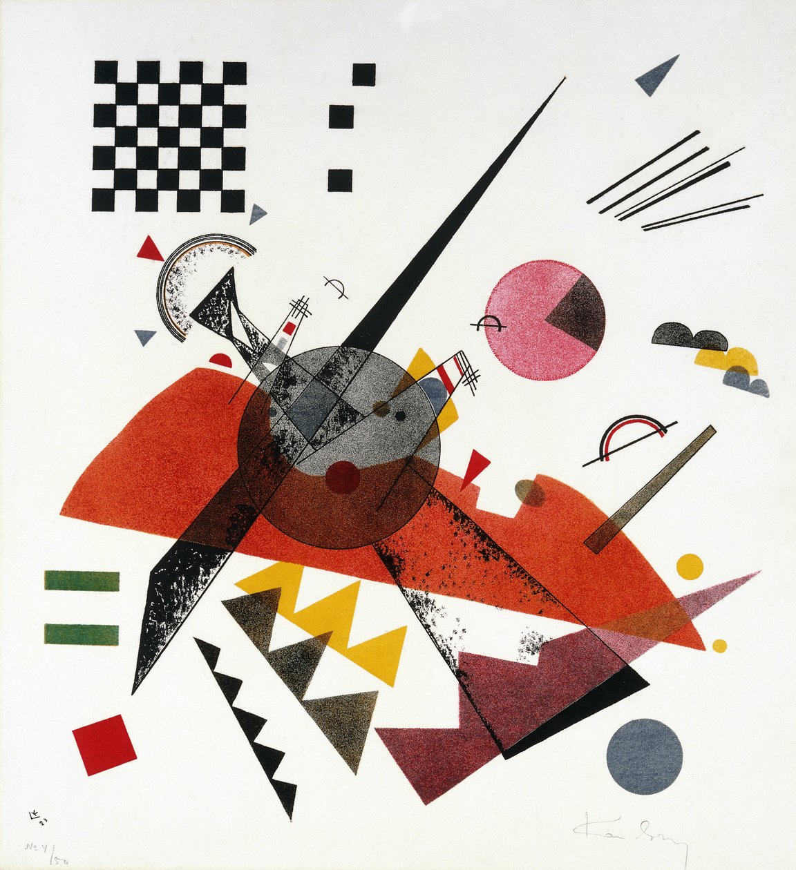 Pomarańczowy (Roethel 180) autorstwa Wassily Kandinsky