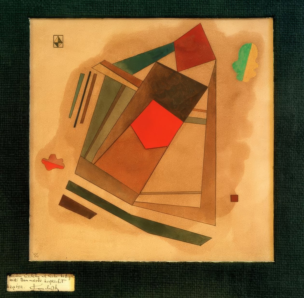 Czerwony na placu autorstwa Wassily Kandinsky