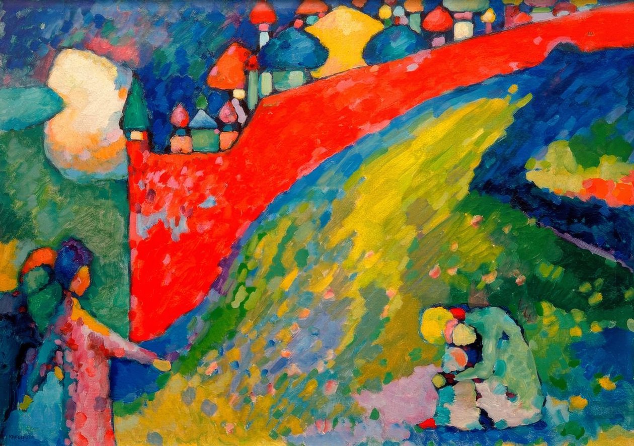 Czerwona ściana (kopuły) autorstwa Wassily Kandinsky