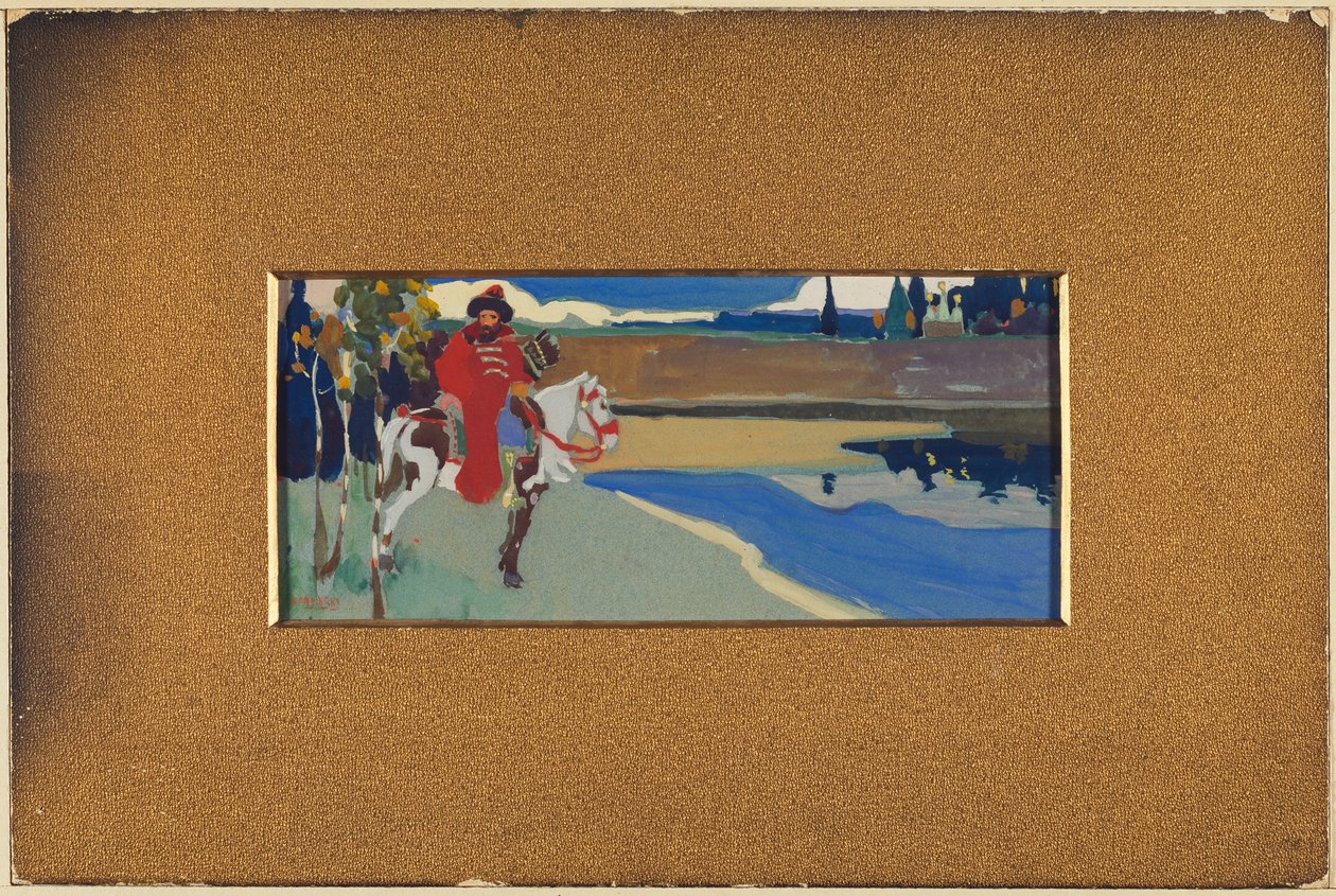 Rosyjski jeździec autorstwa Wassily Kandinsky
