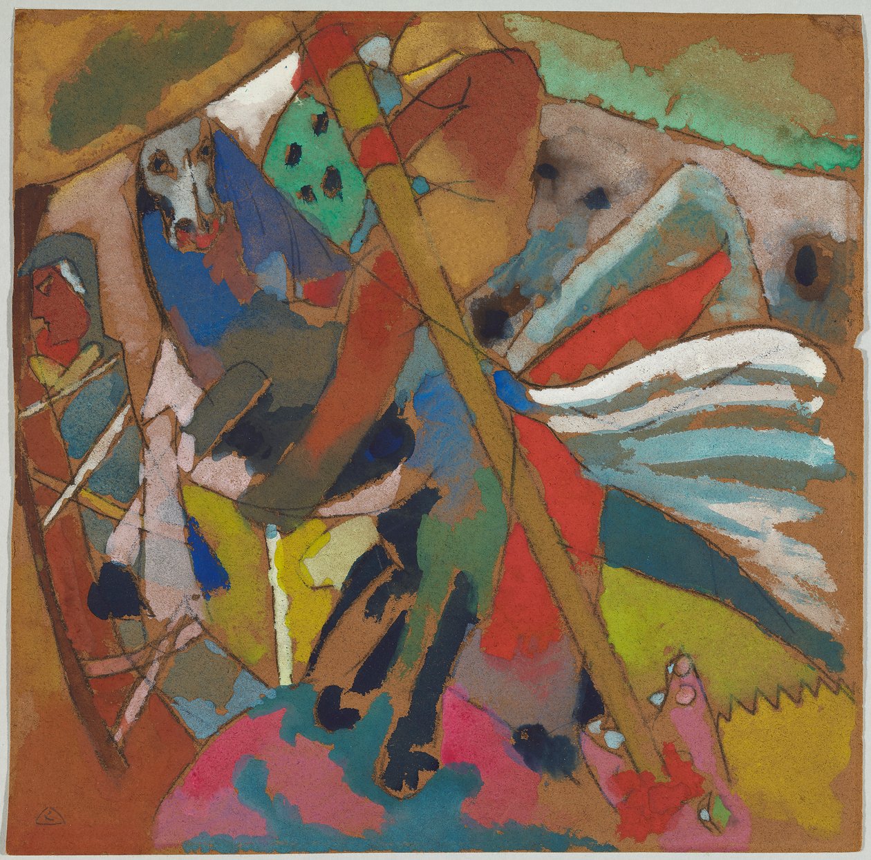 Św. Jerzy II autorstwa Wassily Kandinsky