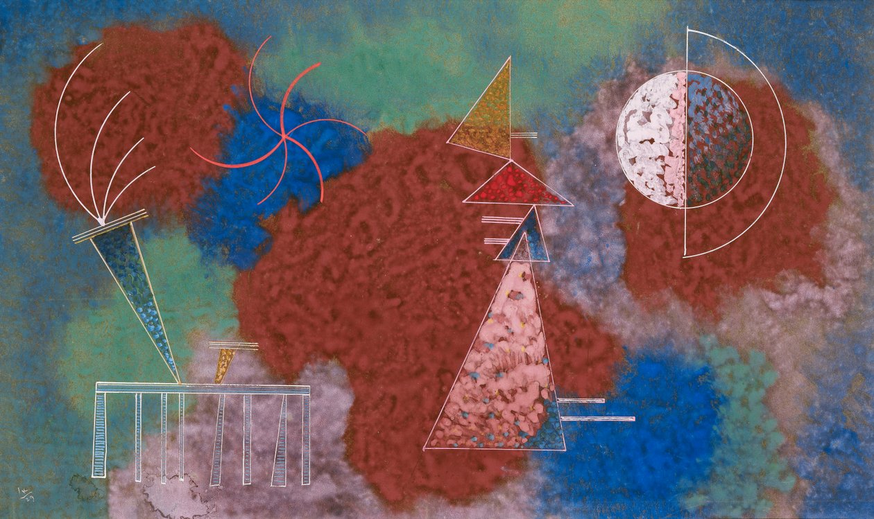 Plamy na bogatych; Na bogatych miejscach autorstwa Wassily Kandinsky