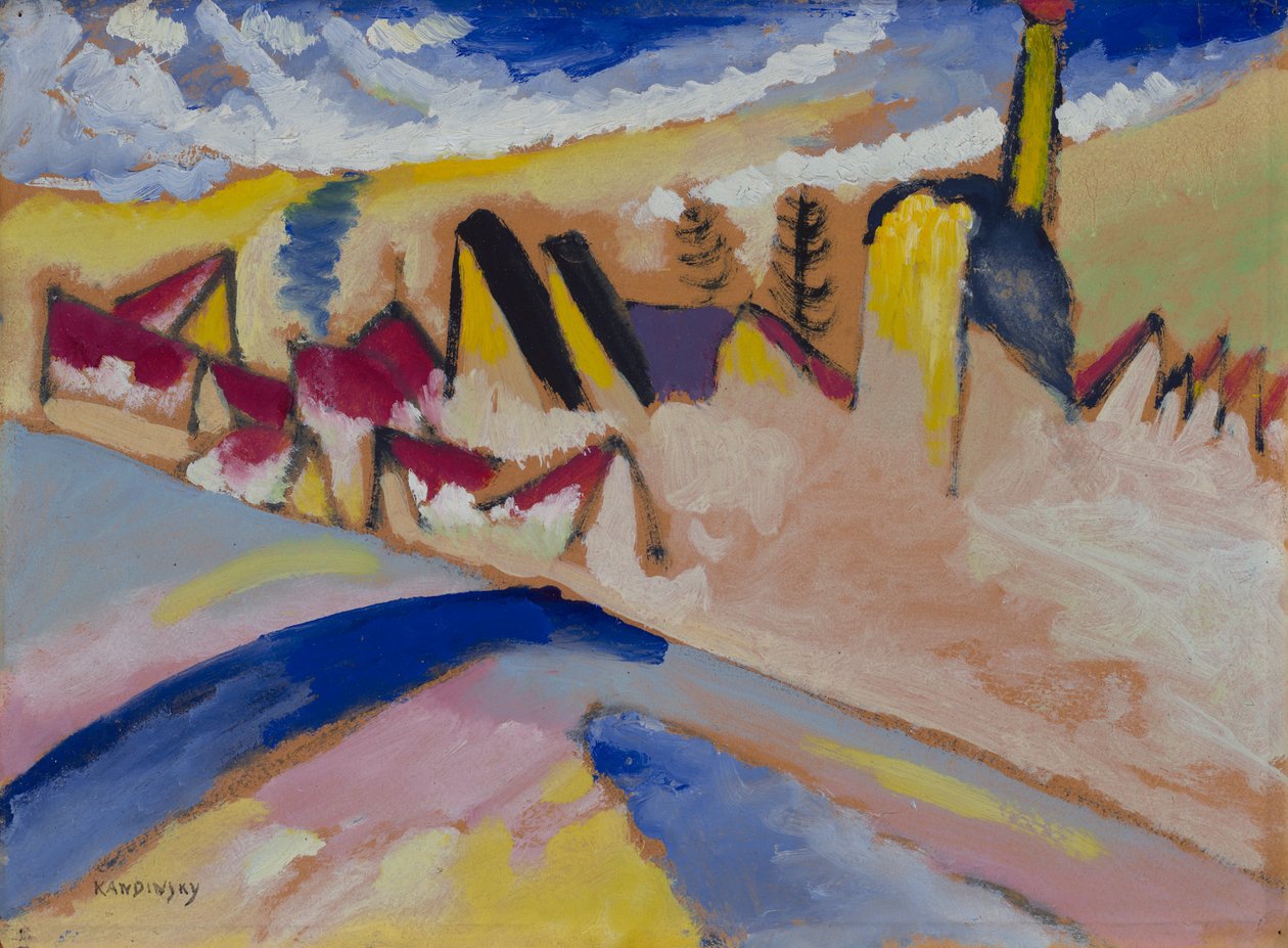 Studium do "Zimy II" autorstwa Wassily Kandinsky