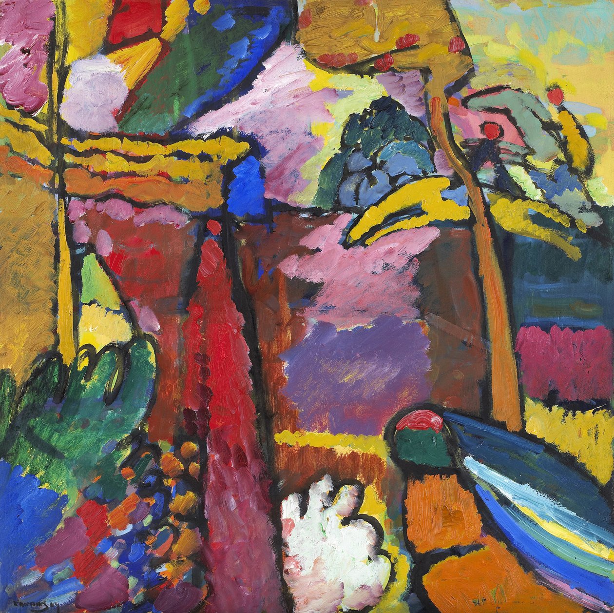 Studium do improwizacji V, 1910 autorstwa Wassily Kandinsky