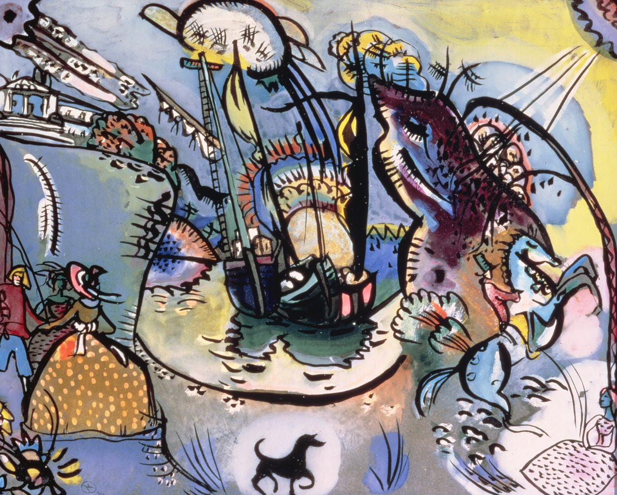 Port, 1916 autorstwa Wassily Kandinsky