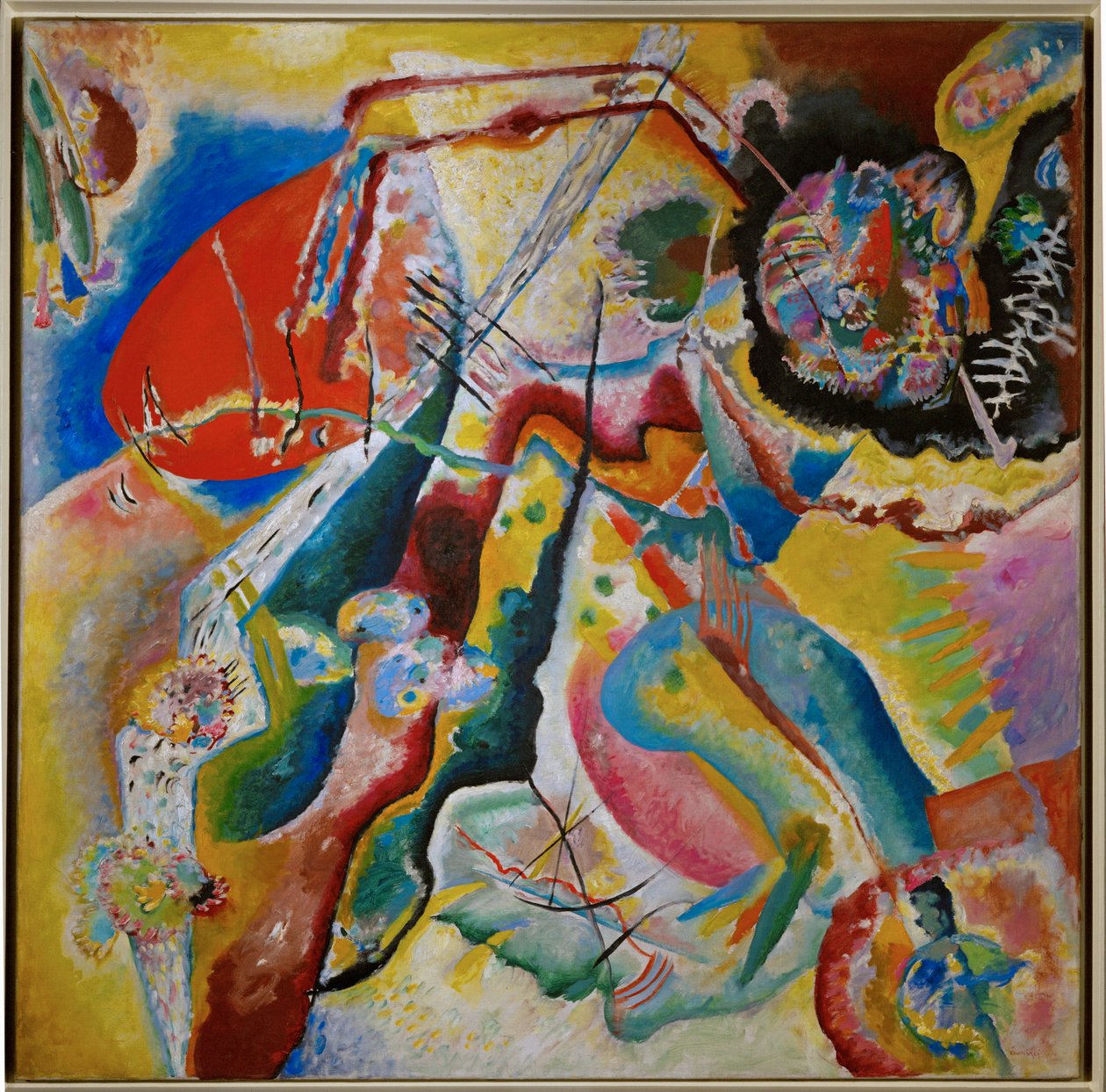 Czerwony punkt autorstwa Wassily Kandinsky