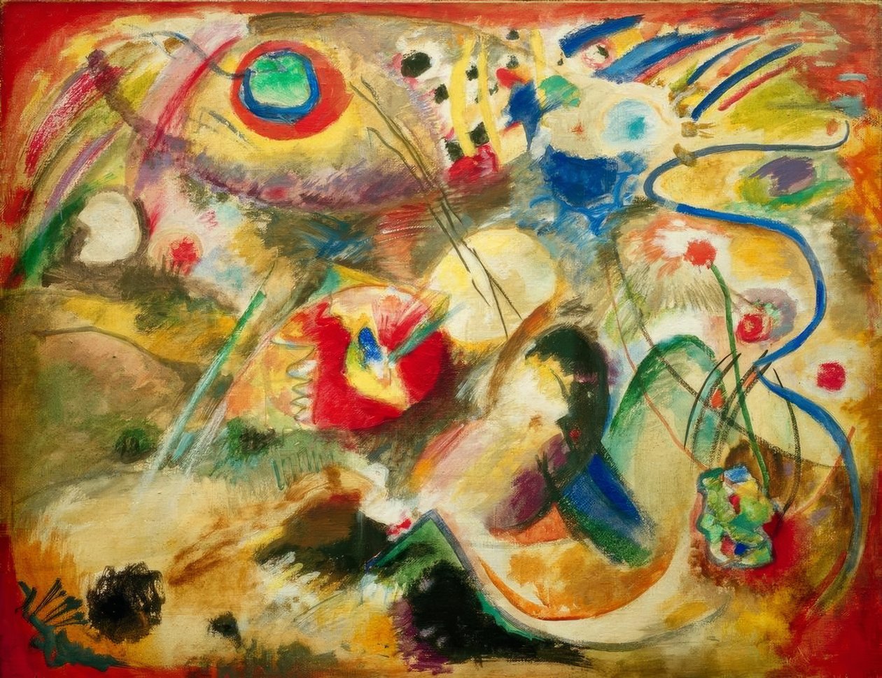 Obraz bez tytułu (Sintflut) autorstwa Wassily Kandinsky